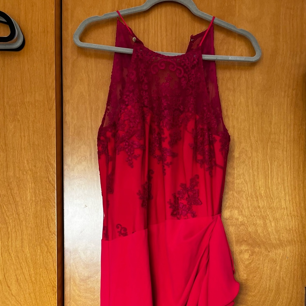 Badgley Mischka Ruffle Dress NWOT US 10